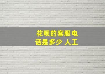 花呗的客服电话是多少 人工